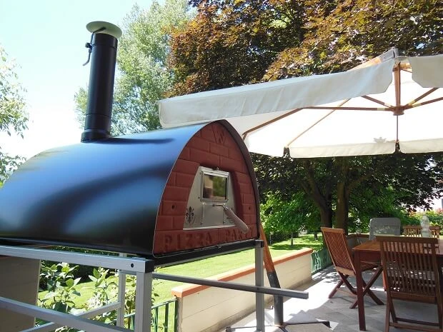 Large wood fired pizza oven